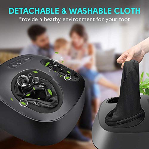 KEYWING Foot Massager Shiatsu Foot Massager with Remote, Feet Massager Air Compression, Deep Kneading Therapy & Multiple Mode Options - Thumbnail 6