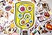 Exmott 100 Pieces Assorted Halloween Stickers Halloween Decoration Stickers Self Adhesive Shapes for Halloween Party Decoration