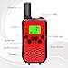 Walkie Talkies, Wireless Interphone 22 Channel FRS/GMRS 2 Way Radio 2 miles (up to 3 Miles) UHF Handheld Walkie Talkies for Kids,Business Outdoor Use (1 pair)(Red)