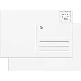 Blank Postcards for Mailing 4x6, Goefun 300 GSM Printable Postcards 48 Sheets of White Blank Post Cards Bulk for Thank You Notes, DIY Greetings, Invitations, and Art Projects