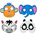 Little Seahorse Zoo Animal Masks for Kids Party - 8 Assorted Felt Masks, Birthday Parties Supplies