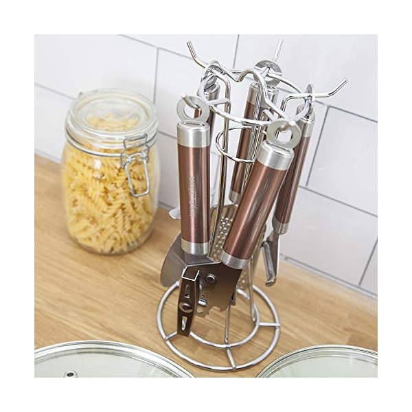 Morphy-Richards-975075-Kitchen-Utensils-Set-Accents-Range-Kitchen-Gadget-Set-Stainless-Steel-Copper-4-Piece Morphy Richards 975075 Kitchen Utensils Set, Accents Range, Kitchen Gadget Set, Stainless Steel, Copper, 4-Piece