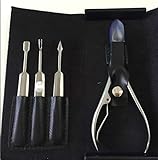 4 in 1 Ingrown Toenail Kit Surgical Stainless steel Cuticle Remover Professional Ingrown Toe Nail Removal Treatment Manicure Tools
