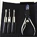 4 in 1 Ingrown Toenail Kit Surgical Stainless steel Cuticle Remover Professional Ingrown Toe Nail Removal Treatment Manicure Tools
