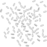 AUTSUPPL Oval Simulated Pearl Beads 0.09X0.24 Inch Rice Shape DIY Jewelry Making Beads for Necklace Bracelet Craft Accessories