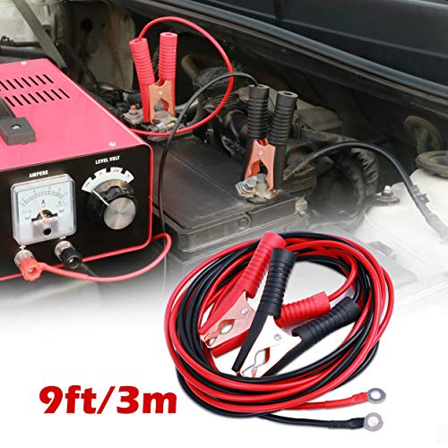 Beleeb 3 Meters Charging Cable Extension Cord Charging Clips for Battery Charge Power Inverters Solar Charging