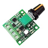uniquegoods 1.8v 3v 5v 6v 7.2v 12v 2A 30W DC Motor Speed Controller (PWM) 1803BK Adjustable Driver Switch