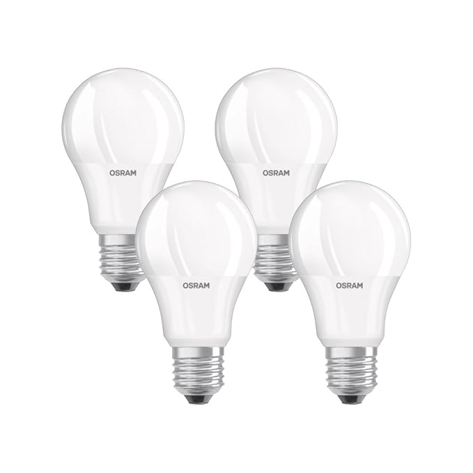 Osram Glühbirnen-Sockel Classic A LED-Lampe, E27, Kaltweiß, 8.5 W, 4er-Set