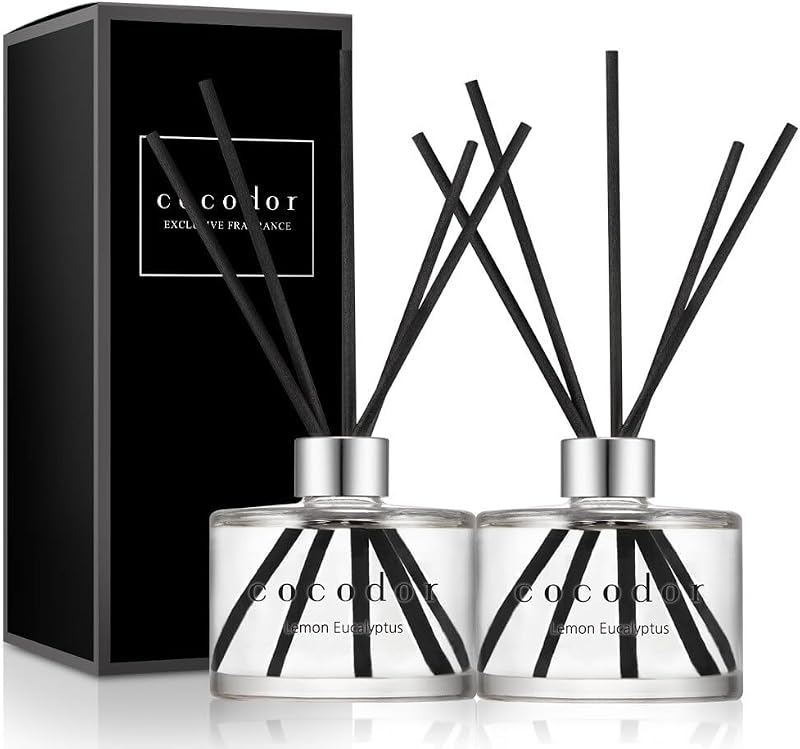 Cocod'or Signature Reed Diffuser Set Lemon Eucalyptus 6.7oz 2 Pack