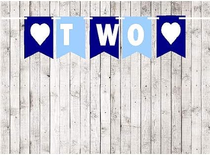 Amazon Com Second 2nd Birthday Navy And Light Blue Party Theme