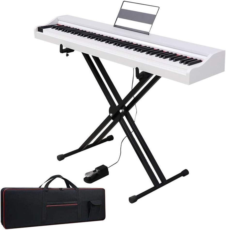 yankai Portable 88 Keys Electric Piano, Household Upright Electric