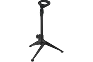 Adjustable Microphone Stand Desktop Tripod Table Stand with Clip Holder Bracket, ABS Material, Sturdy and Compact DESIGNs for