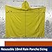 Sara Glove Adult 10 Mil Waterproof Reusable Rain Ponchos Multi-Use, Reusable Rain Gear for Hiking, Camping, Fishing, Festivals