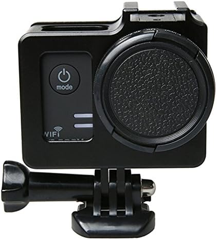 KDTD Universal Aluminum Alloy Protective Case with 40.5mm Lens Diameter &amp; Lens Protective Cap for SJCAM SJ5000 &amp; SJ5000X &amp; SJ5000 Wifi Sport Action Camera(Black)