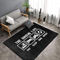 Jingclor The Gaming Life Area Rugs, Bedroom Living Room Kitchen Mat, Non-Slip Floor Mat Doormats Nursery Rugs, Children Play Throw Rugs Carpet Yoga Mat