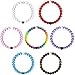 Limited Edition New Silicone Beaded Bracelet Transparent With Water from Mount Everest Set of 7 (Large, Blue+Purple+Pink+Camo+Neon+Red+White)