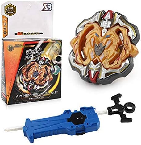Wywei Bey Burst Blade Evolution String Launcher Grip Kit God Bay Battling Top Booster Geist Fafnir. High Performance 4D Bey Left Right Launcher Spinning Top Boys Game Toys Bey Battle Set (B-115)