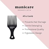 Manicare Afro Comb for Detangling & Styling - Wide Tooth Anti-Static view 2