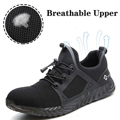 SUDEX Steel Toe Work Shoes Safety Shoes Men Women, Indestructible Shoes Lightweight Breathable Puncture Proof Working Shoes for Construction - Thumbnail 4