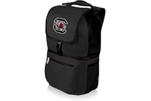 PICNIC TIME NCAA South Carolina Gamecocks Zuma Backpack Cooler - Soft Cooler Backpack - Lunch Cooler, (Black)