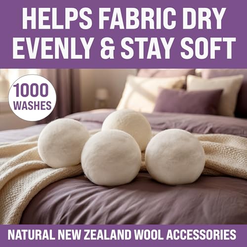 EcoHeal Luxury Lyocell Grounding Sheets King 22% Silver Fiber, 74% Cooling Lyocell, 4% Silk, Quality Certified - Conductive Earth Fitted Sheet 15" Deep w/Wash Bag & Wool Dryer Balls, Beige