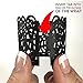 Votive Candle Holders - Flameless Tea Light Votive Wraps - 48 Black Colored Laser Cut Decorative Wraps Flickering LED Battery Tealight Candles (not Included) - Frux Home and Yard