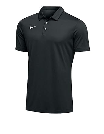 black dri fit polo