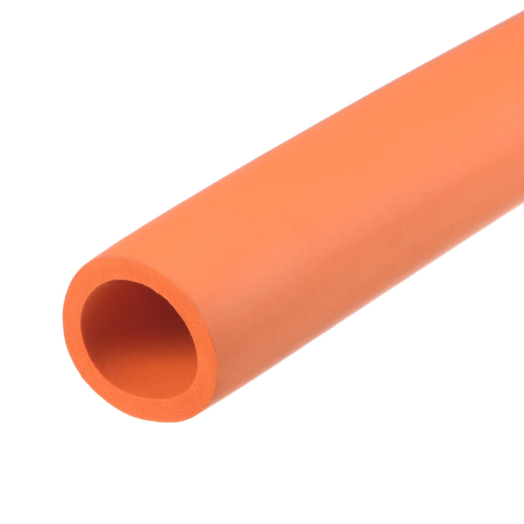 sourcing map Foam Tubing for Handle Grip Support, 28mm ID 38mm OD 1m Length Orange