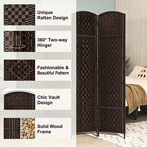 6 Ft.Tall Room Divider, Room Dividers And Folding Privacy Screens, 15.7