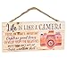 P. Graham Dunn Life is Like a Camera Focus on What's Important 5 x 10 Wood Plank Design Hanging Sign