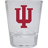 R and R Imports Indiana Hoosiers Round Shot Glass Officially Licensed Collegiate Product