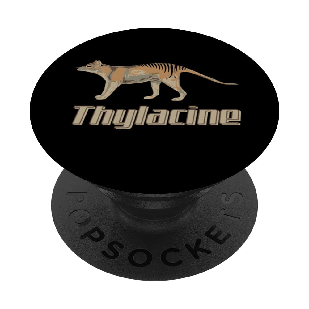Thylacine Tasmanian Wolf Tiger Australian Extinction PopSockets Swappable PopGrip