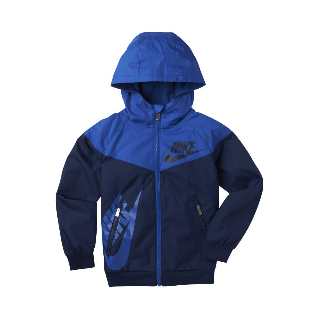 Nike Sportswear Boys (Little Kids) NSW Windrunner Full-Zip Jacket - Game Royal (Size 6 5-6 years)