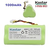 Kastar 1-Pack AAA 3.6V 1000mAh Ni-MH Rechargeable Battery Replacement for Zebra/Motorola Symbol 82-67705-01 Symbol LS-4278 LS4278-M BTRY-LS42RAAOE-01 DS-6878 Cordless Bluetooth Laser Barcode Scanner