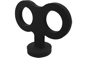 GLEAVI 3D Wind-up Key Car Roof Decoration Black Eva Clockwork Ornament Universal Vehicle Exterior Accessory