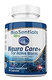 NeuroCore+ - The Extra-Strength Nootropic Brain Booster Supplement | Fast Acting, All-Natural BioSentials Focus Brain Memory Supplements Promote Rapid Recall, Crystal Clarity & All-Day Energy
