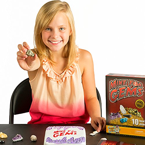 Discover with Dr. Cool Mine for Gems - Dig Out 10 Real Gemstone Treasures!