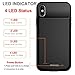iPhone X Battery Case,Proker 3200mAh Slim External Charger Case Portable Protective Charging Case for iPhone X 5.8inch Extended Battery Pack [Support Lightning Headset](Black)