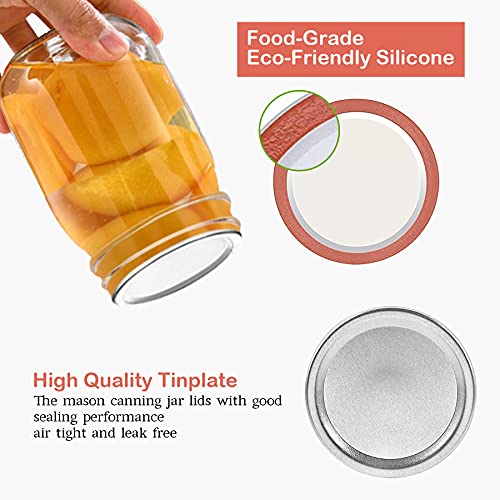 Regular Mouth Canning Lids 180Pcs Mason Jar Lids Food Grade Material