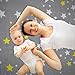 Jersey Cotton Fitted Crib Sheets, 2 Pack-100% Organic & Shrink-Resistant, Soft and Protective.Unisex Chevron & Stars-Grey & Yellow Design,Standard Crib Mattress- No Rips or Holes with Use,Guaranteed!