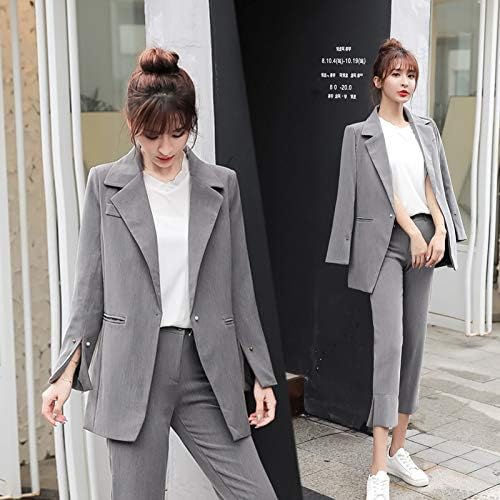 Lxkko 激安特価品 レディース 春秋 セットアップスーツ フォーマルスーツ オフィス セレモニースーツ 通勤 カジュアルスーツ S スリクルート スーツ Ol 2点セット ブレザー Size