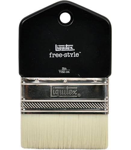 Yasutomo Pennello Hake Piatto 2,5 Cm - Pelo Di Pecora Con Ghiera Metallica Per Acquerello E Ceramica - 5