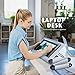 Aluminum Laptop Stand Adjustable Laptop Desk Table for Office Dorm Bed Sofa, Large 19″ Ergonomic Portable Tray with CPU Cooling Fans and Mouse Pad Monitor Riser, Upgrade NO Swingthumb 1
