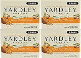 Yardley London Shea Buttermilk Sensitive Skin Naturally Moisturizing Bath Bar, 4.25 Ounce, 2 Count (Pack of 4) 8 Bars Total