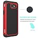 For Samsung Galaxy J3 Emerge / J3 Prime / J3 Mission / J3 Eclipse / J3 2017 / J3 Luna Pro / Sol 2 / Amp Prime 2 / Express Prime 2 Case, OEAGO Hybrid Dual Layer Defender Protective Case Cover (Red)