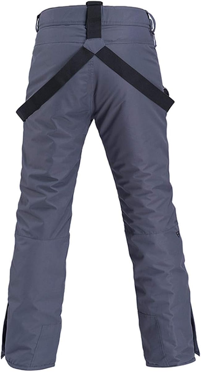 Men Winter Warm Outdoor Mountain Windproof Waterproof Snow Snowboard Bib Overall Pants Cargo Pants: Clothing