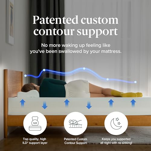 ZINUS 12 Inch Green Tea Memory Foam Mattress, Fiberglass Free, Patented