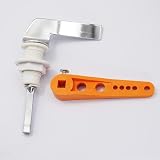 Casoter Toilet Cistern Lever Handle Chrome Alloy Replacement Metal Flush view 5