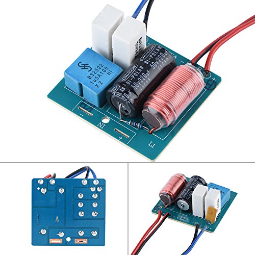 2Pcs Speaker Frequency Divider Board Tweeter + Bass, 2 Way Hi-Fi Audio Crossover Sound Filter Frequency Distributor DIY Module