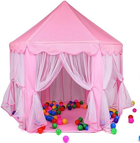 Toyboy Kids Play Tent Large Portable Children Playhouse for Boys Girls Toddlers - Pink